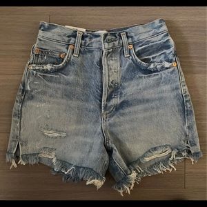 Agolde Dee super high rise shorts size 24 ricochet BNWT